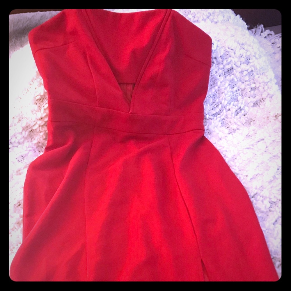 Sexy red hot dress